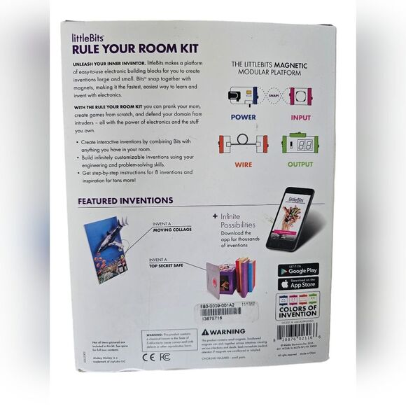 littleBits Rule Your Room Kit STEM Electronics Building Set NIB Home Education - Picture 6 of 8